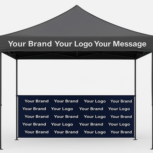 Custom Tent Banner and Valance