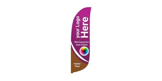 (13.5 FT x 2.6FT) Feather Flag