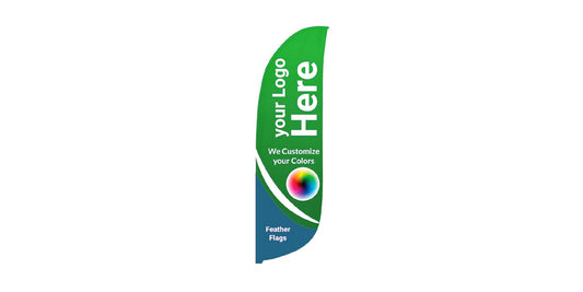 (6.6 FT x 1.6FT) Feather Flag
