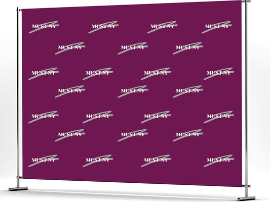 Custom Banner Polyester Step and Repeat – NO STRUCTURE